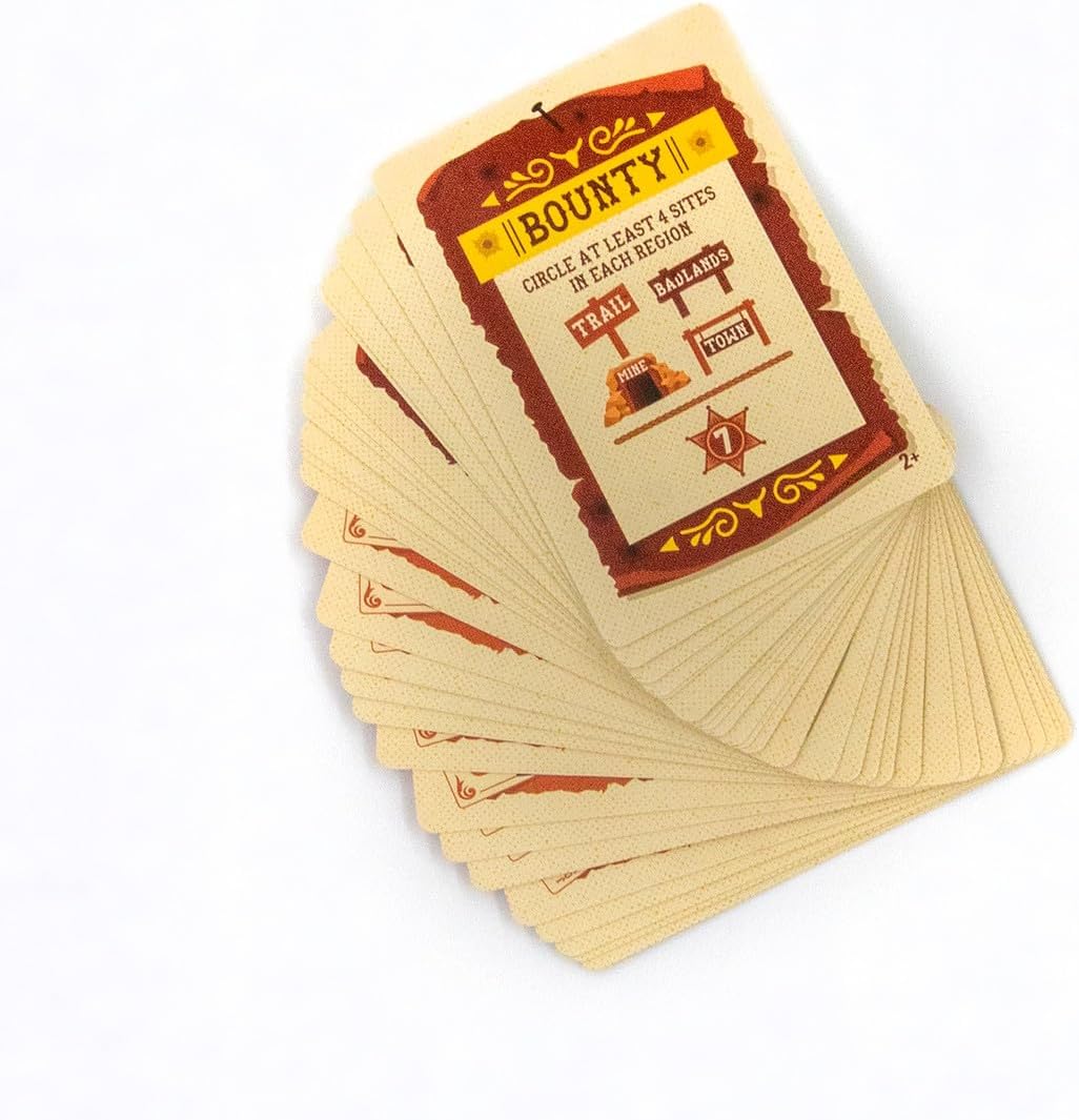 Fliptown - a flip-and-Write Game Where You Explore a Wild west Town for 1-4 Players
